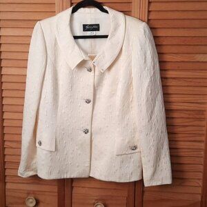 Sunny Choi Vintage Silk Cotton Blend Blazer Size 14